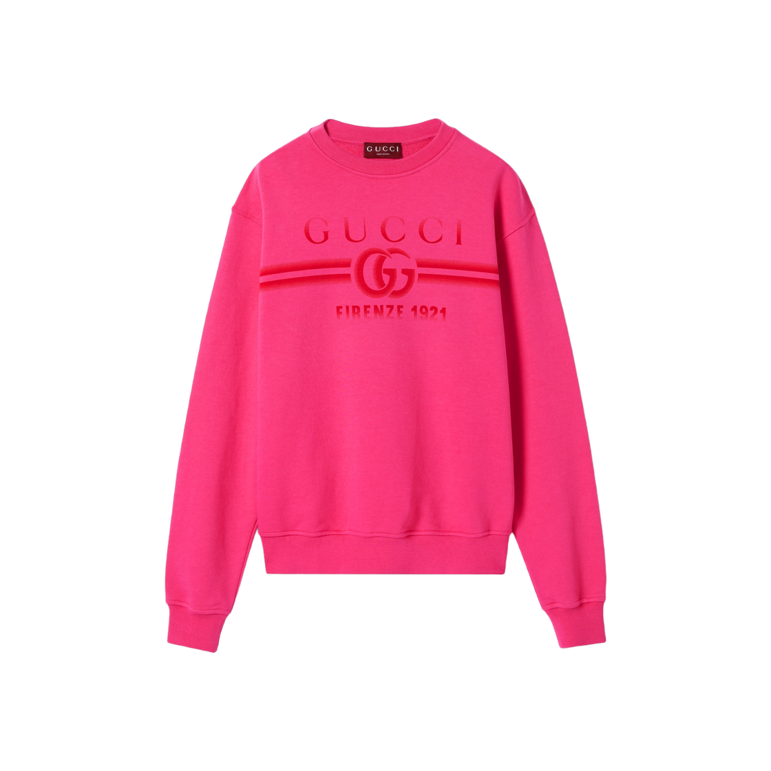 Gucci Cotton Jersey Sweatshirt Fuchsia Felted Cotton Jersey 상세 이미지 1