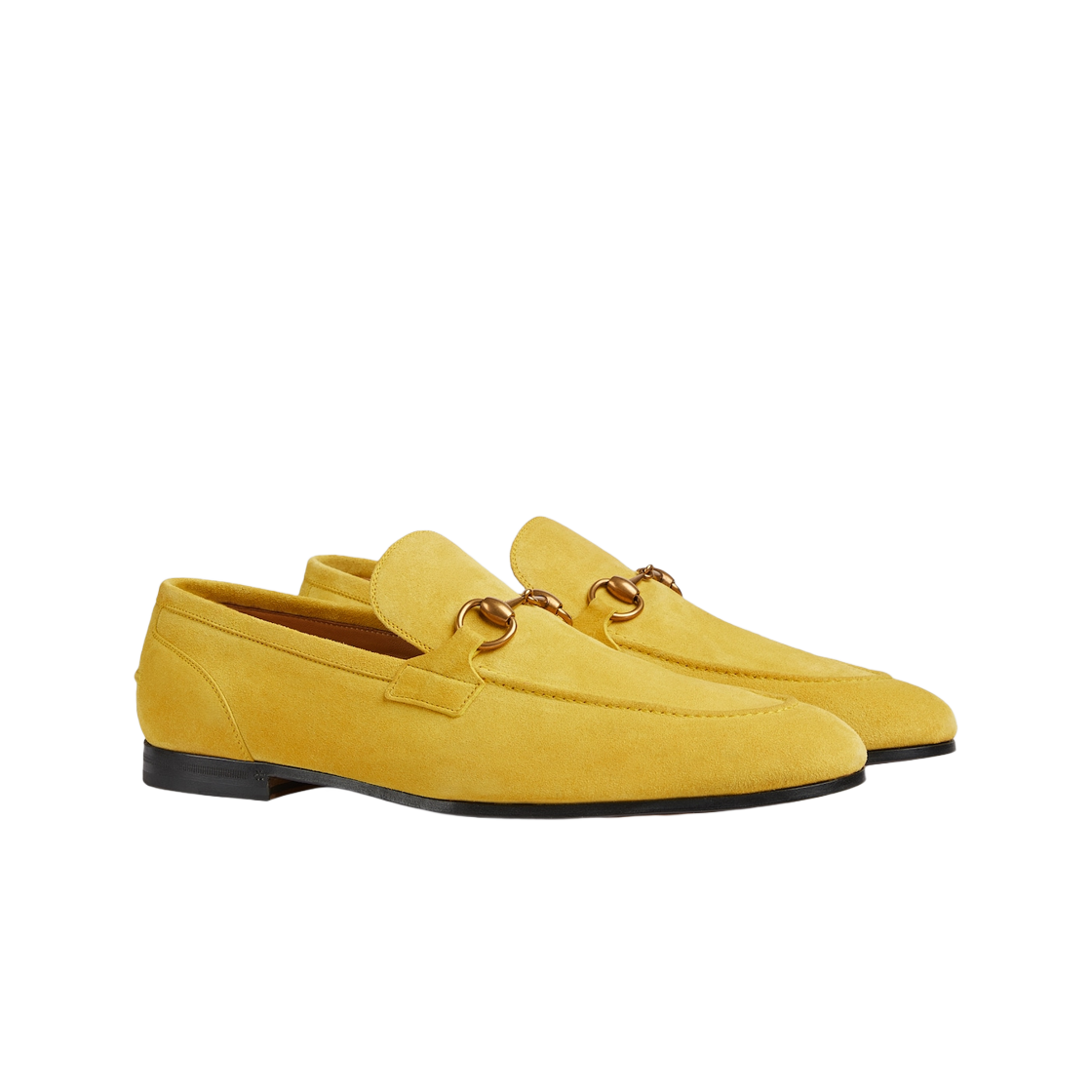 Gucci Jordaan Loafer Blake Construction Bright Yellow Suede 상세 이미지 2