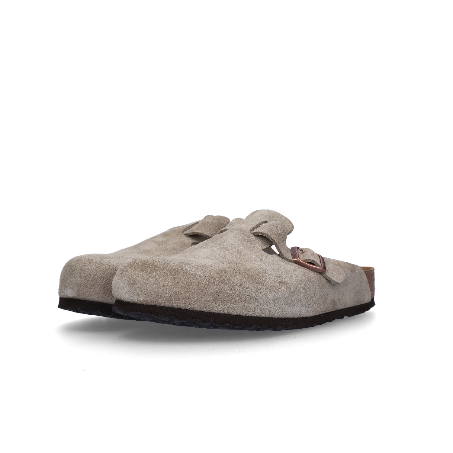 버켄스탁 보스턴 소프트 풋베드 토프 - 레귤러(Birkenstock Boston Soft Footbed Taupe - Regular)