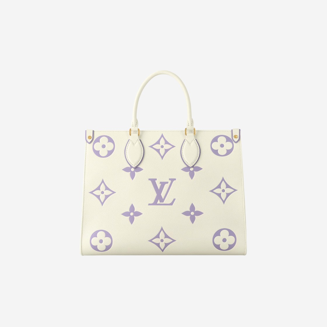 Louis Vuitton Onthego MM Bicolor Monogram Empreinte Leather Latte Bubble Tea 상세 이미지 1