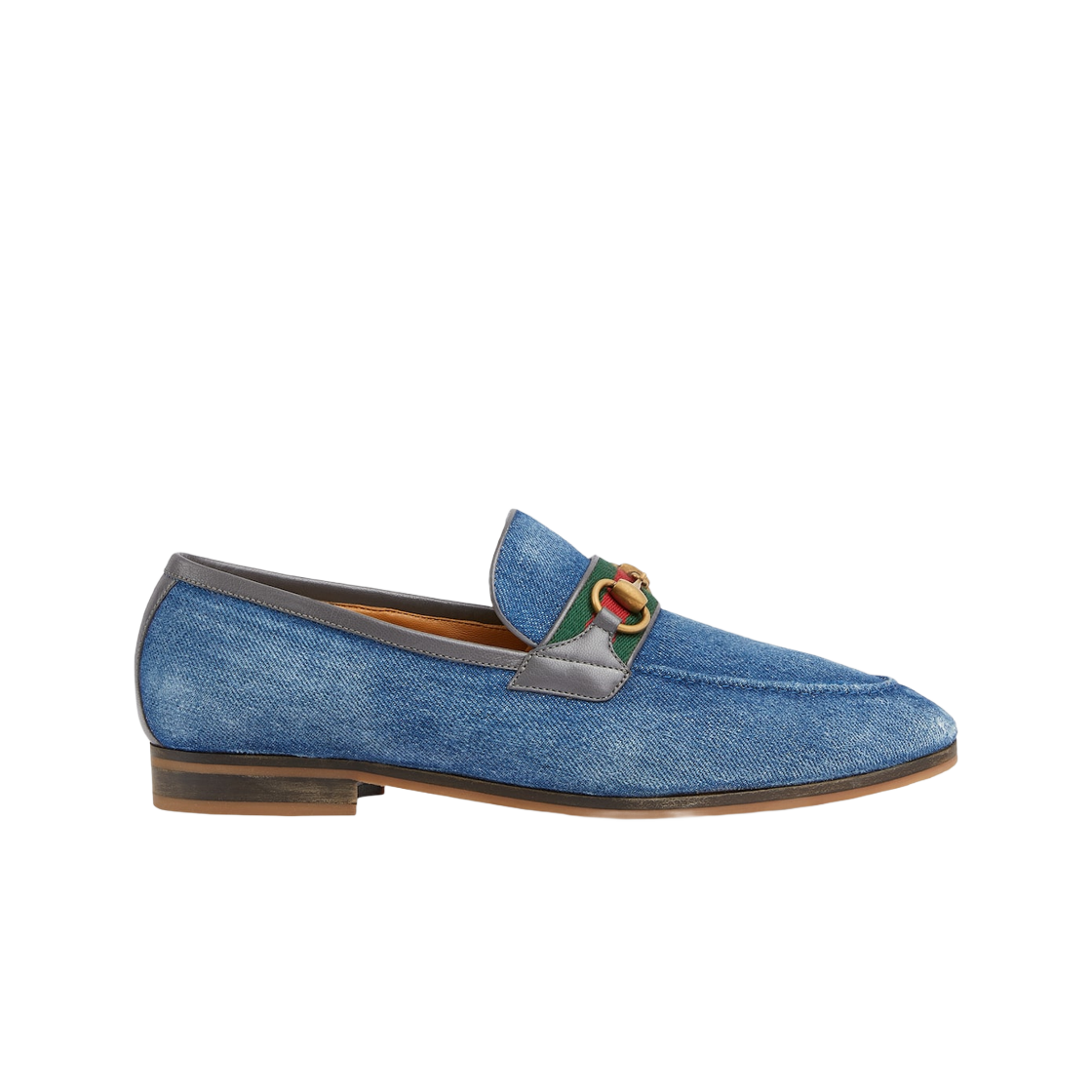 Gucci Loafer with Horsebit Blue Denim 상세 이미지 1