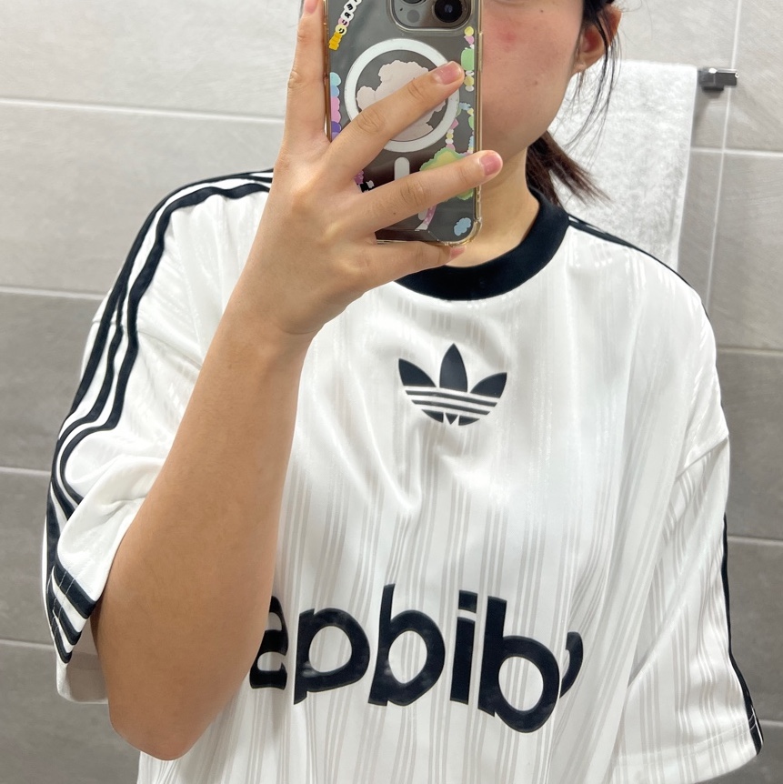 Adidas Adicolor T-Shirt Black White - KR Sizing 착용 스타일 - 1