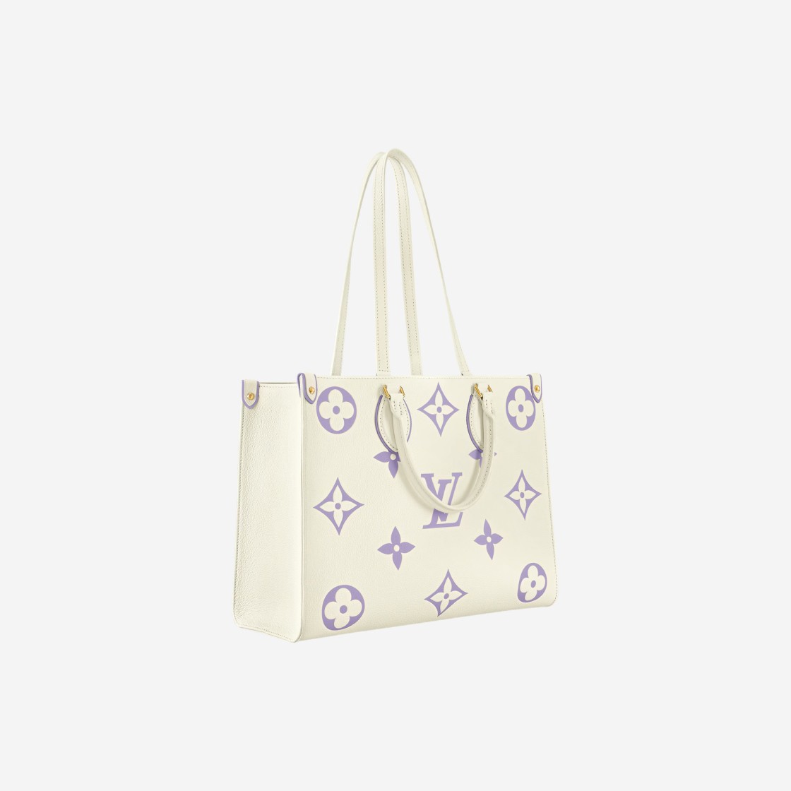 Louis Vuitton Onthego MM Bicolor Monogram Empreinte Leather Latte Bubble Tea 상세 이미지 2