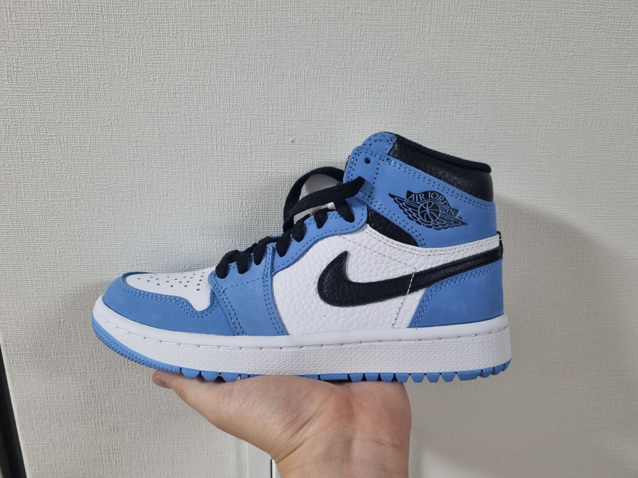 Jordan 1 High Golf University Blue 착용 스타일