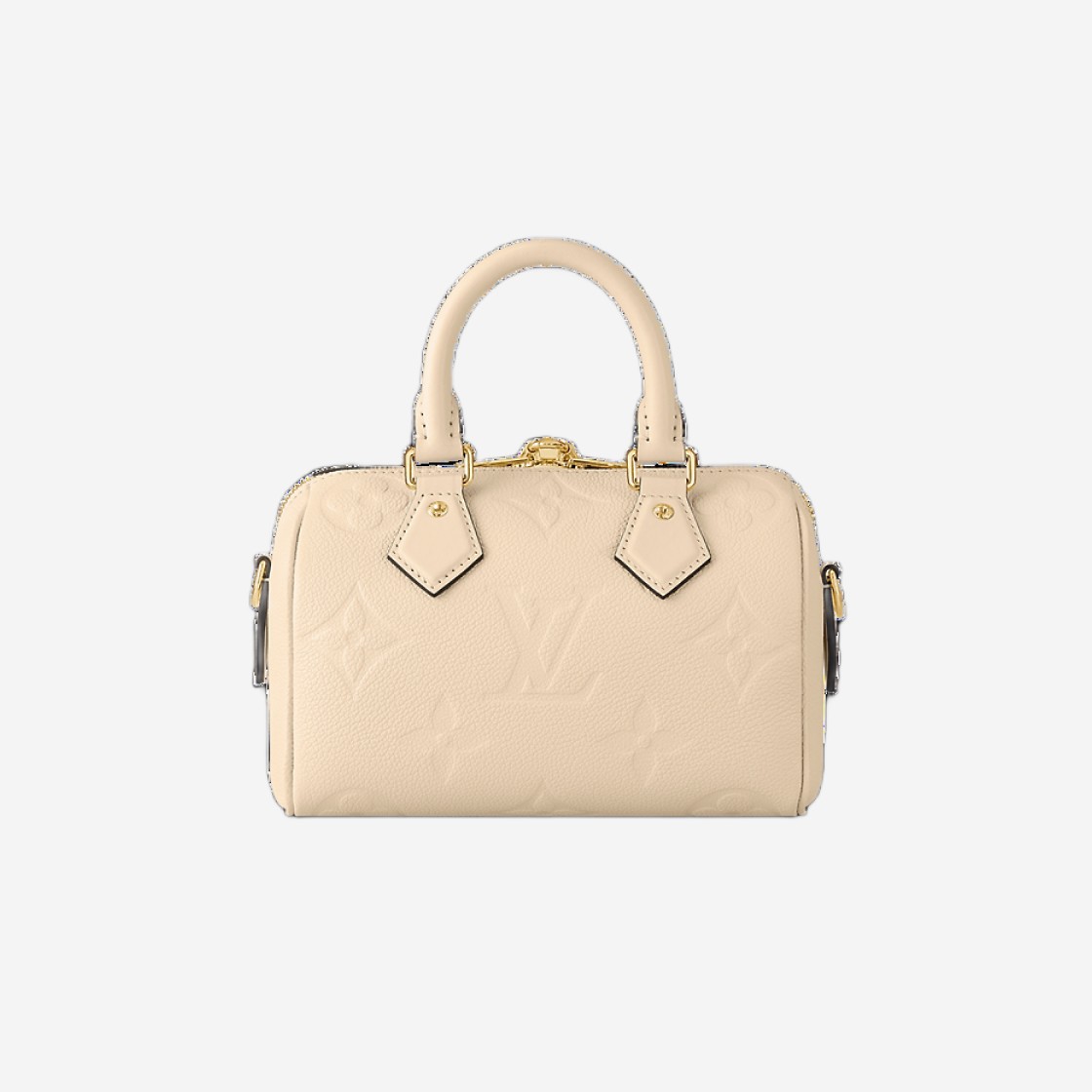 Louis Vuitton Speedy Bandouliere 20 Monogram Empreinte Creme Beige 상세 이미지 3