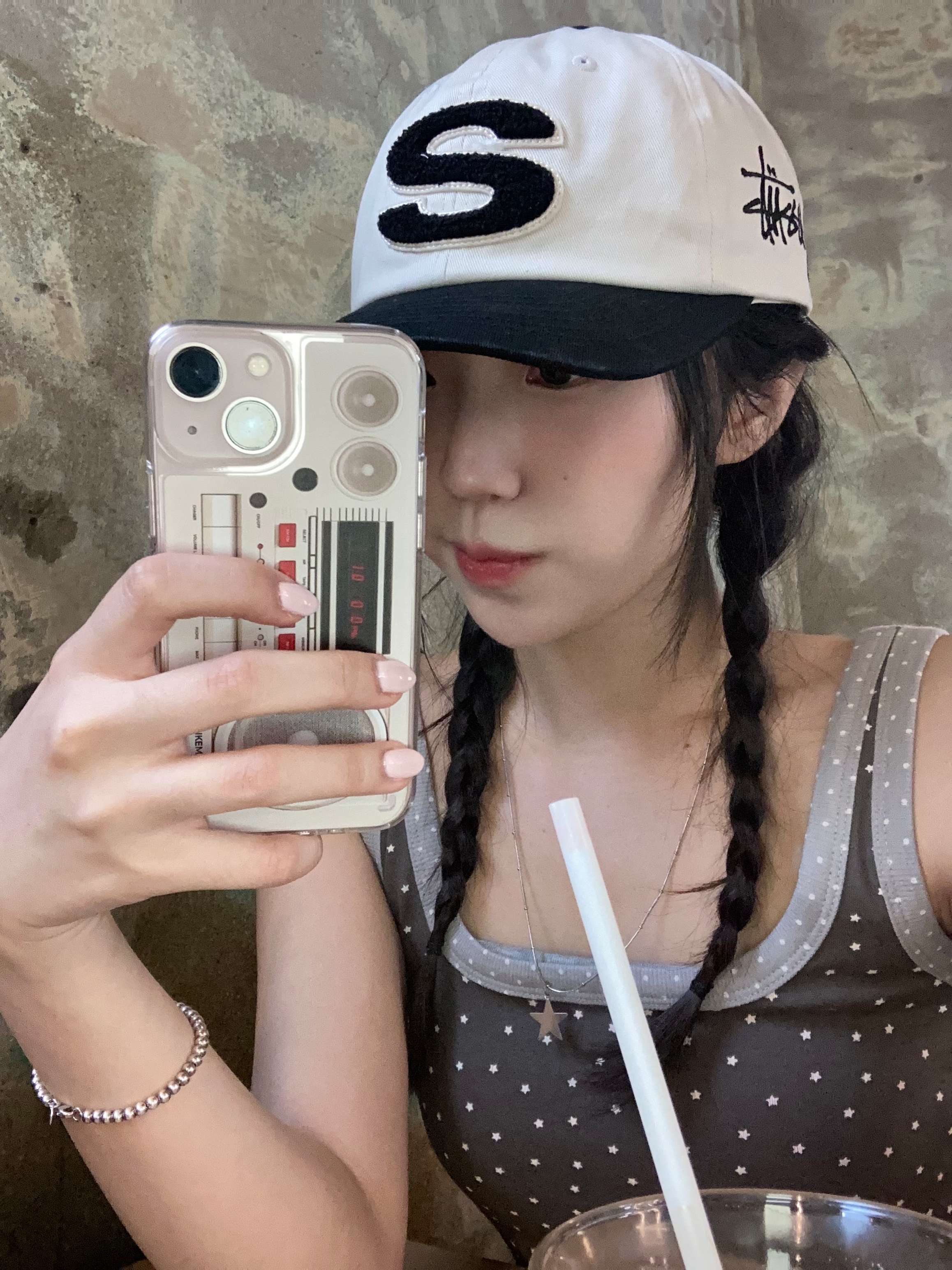 Stussy Chenille S Low Pro Cap Natural, Tiffany & Co. Return to Tiffany Heart Tag Bead Bracelet Silver 착용 스타일 - 1