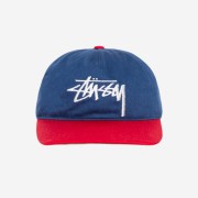 Stussy Mid-Depth Big Stock Snapback Navy