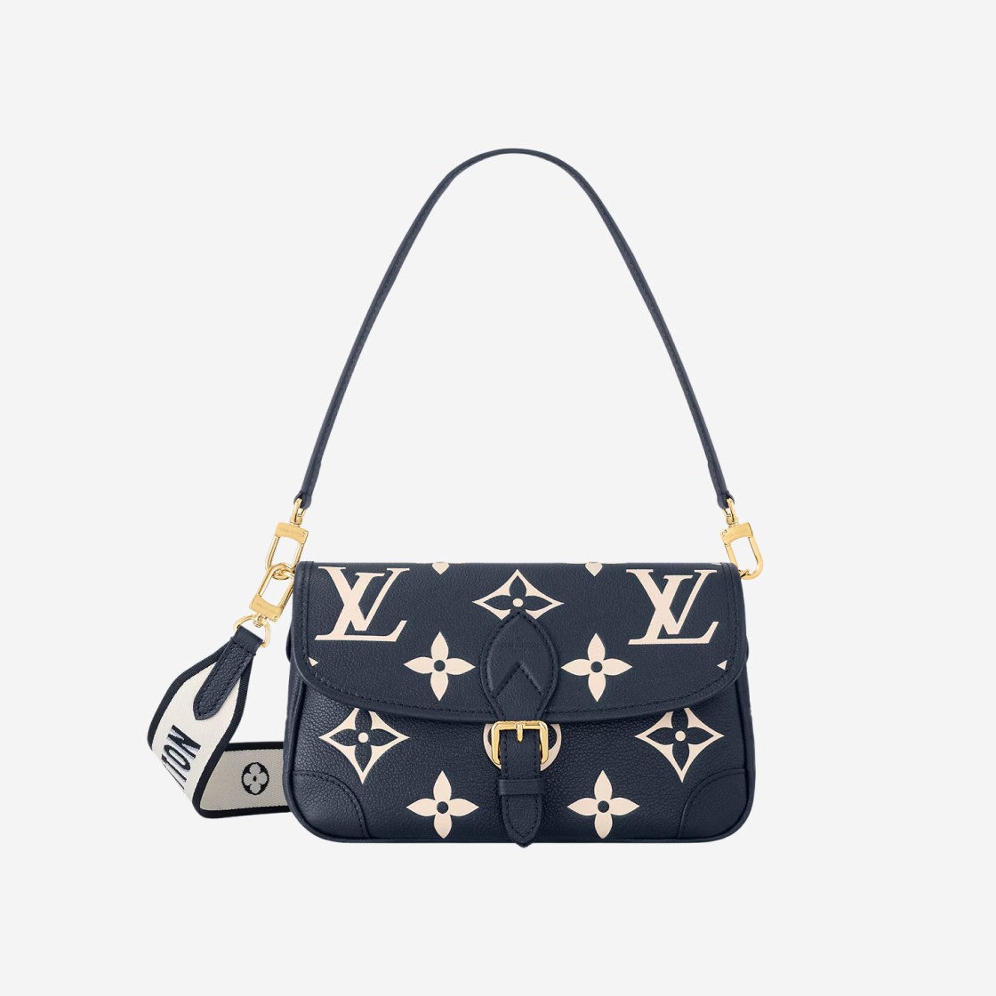 Louis Vuitton Diane Bicolor Monogram Empreinte Leather Navy Blue Creme 상세 이미지 1