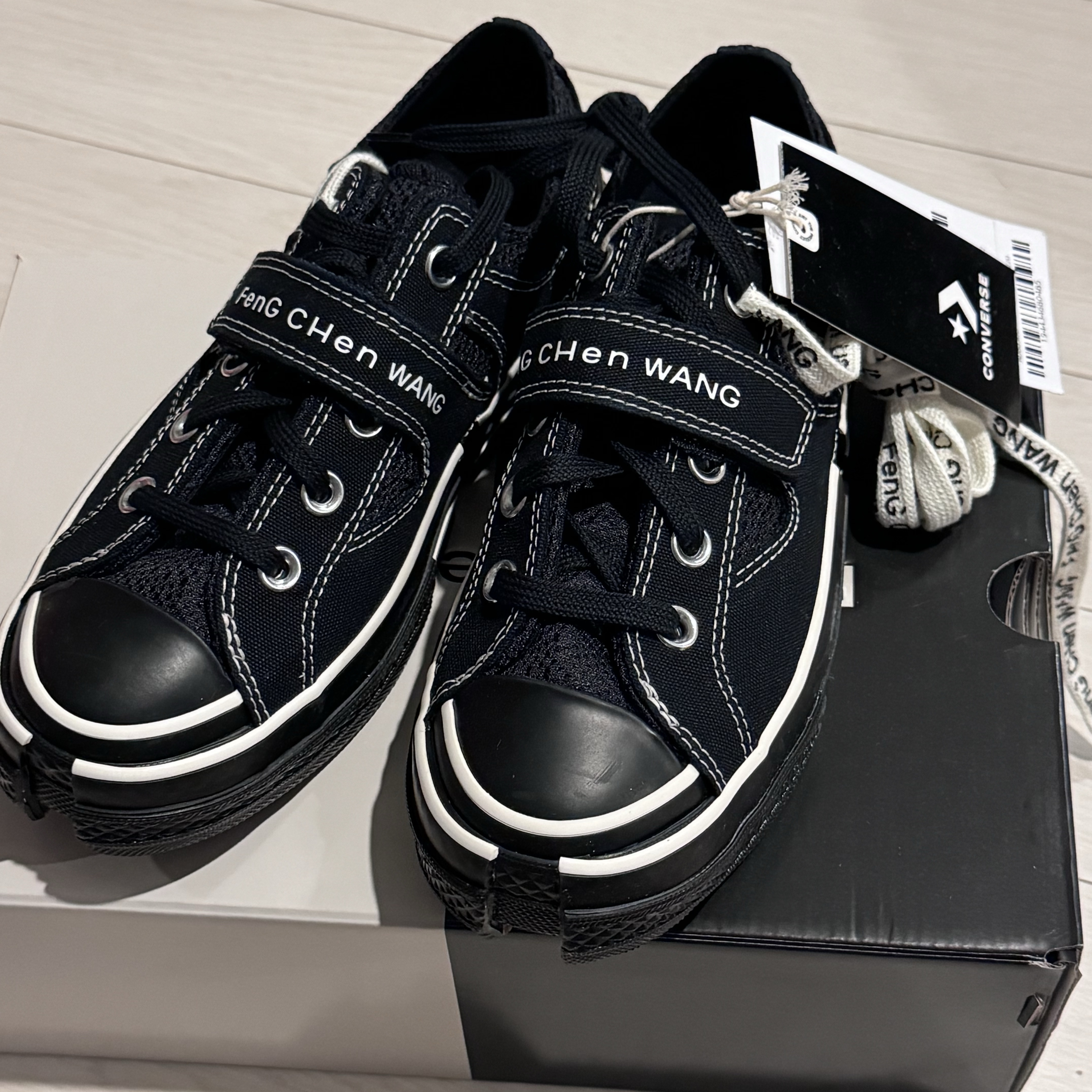 Converse x Feng Chen Wang Chuck 70 Ox 2-in-1 Black 착용 스타일