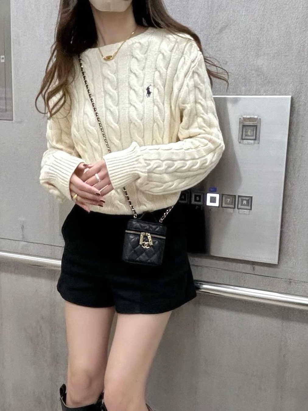 [30%적립] Polo Ralph Lauren Cable Knit Wool Cashmerer Sweater Andover Cream 착용 스타일 - 4