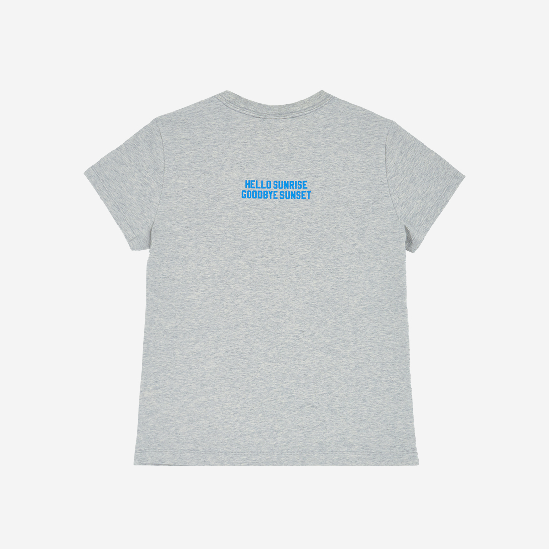 헬로선라이즈 우먼 숏 슬리브 티 멜란지 그레이(Hello Sunrise Women Shorts Sleeve Tee Melange Gray) - 2