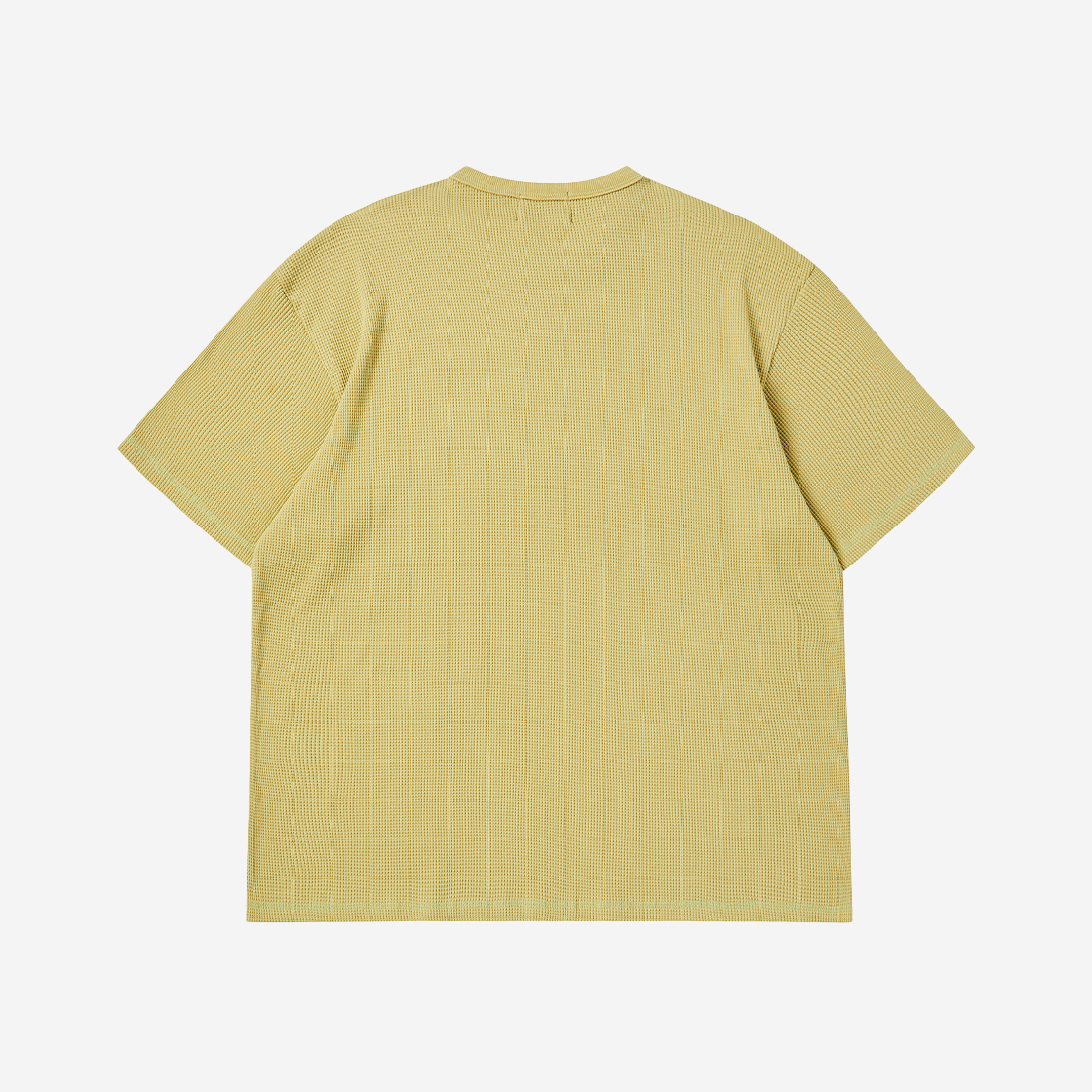 엔 아카이브 빈티지 디테일 워시드 와플 코튼 데미지 티셔츠 머스타드(N ARCHIVE Vintage Detail Washed Waffle Cotton Damage T-Shirt Mustard) - 2