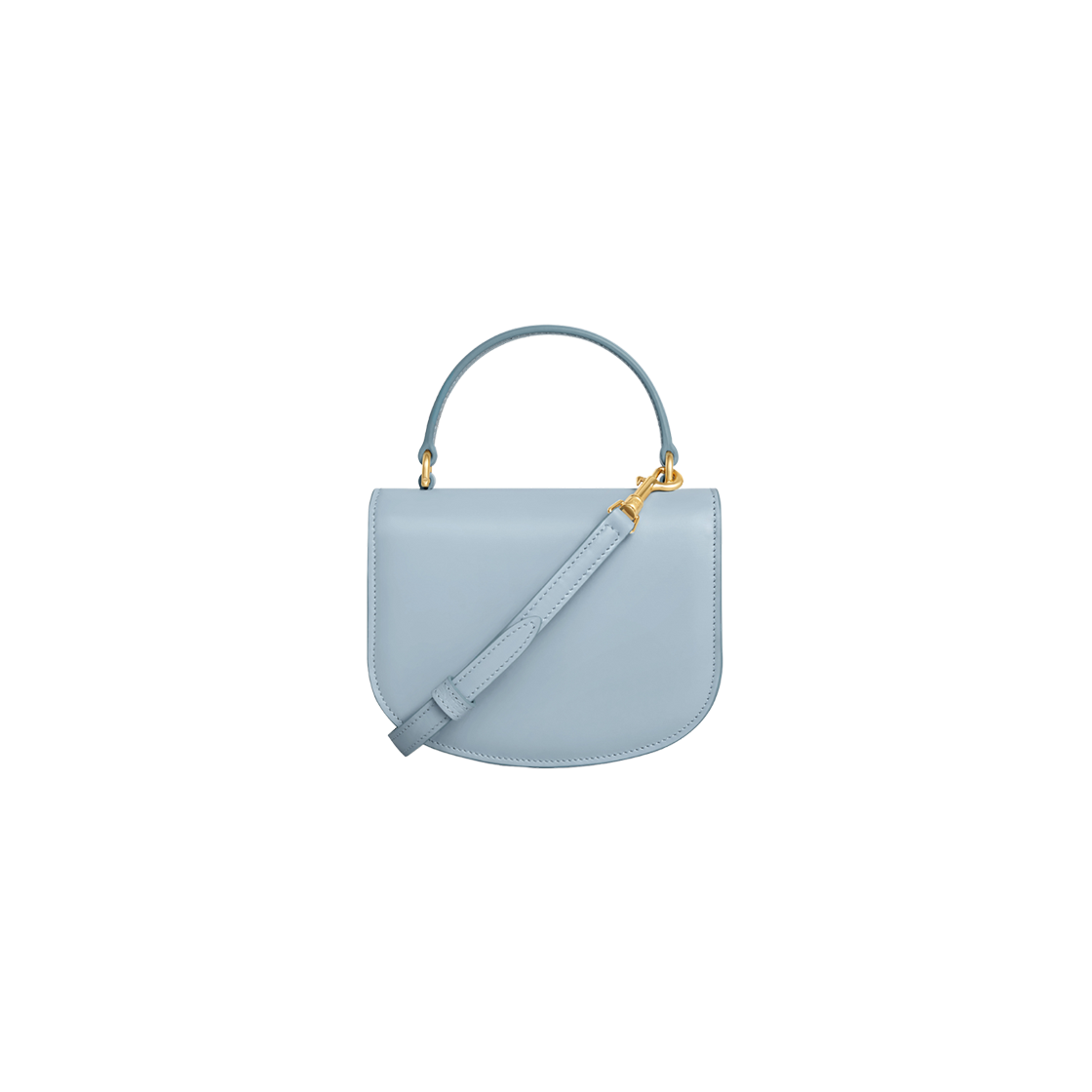 Celine Mini Besace Clea in Shiny Calfskin Pale Blue 상세 이미지 3