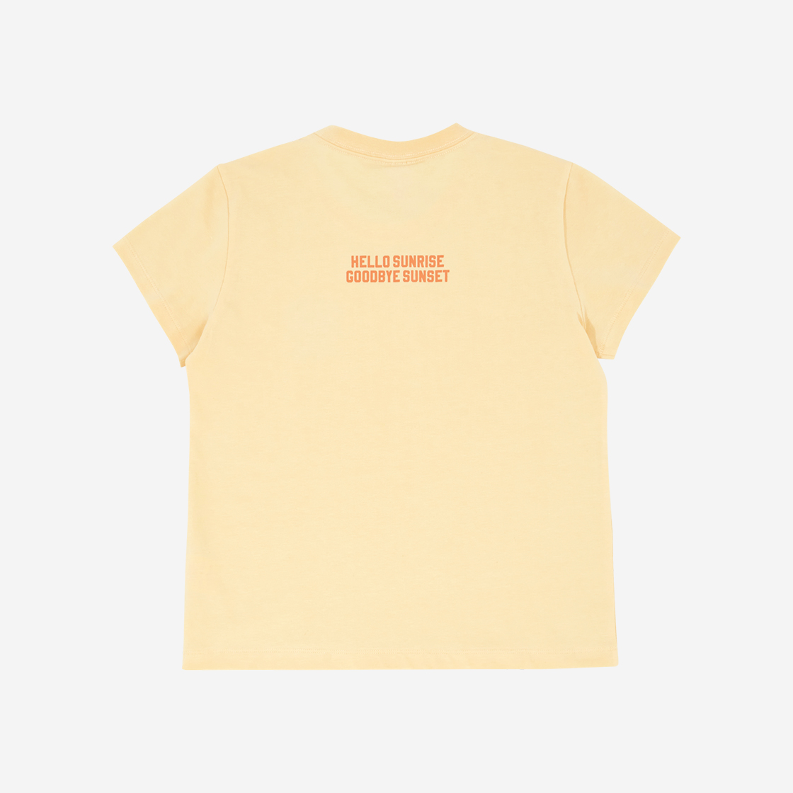헬로선라이즈 우먼 숏 슬리브 티 버터 옐로우(Hello Sunrise Women Shorts Sleeve Tee Butter Yellow) - 2
