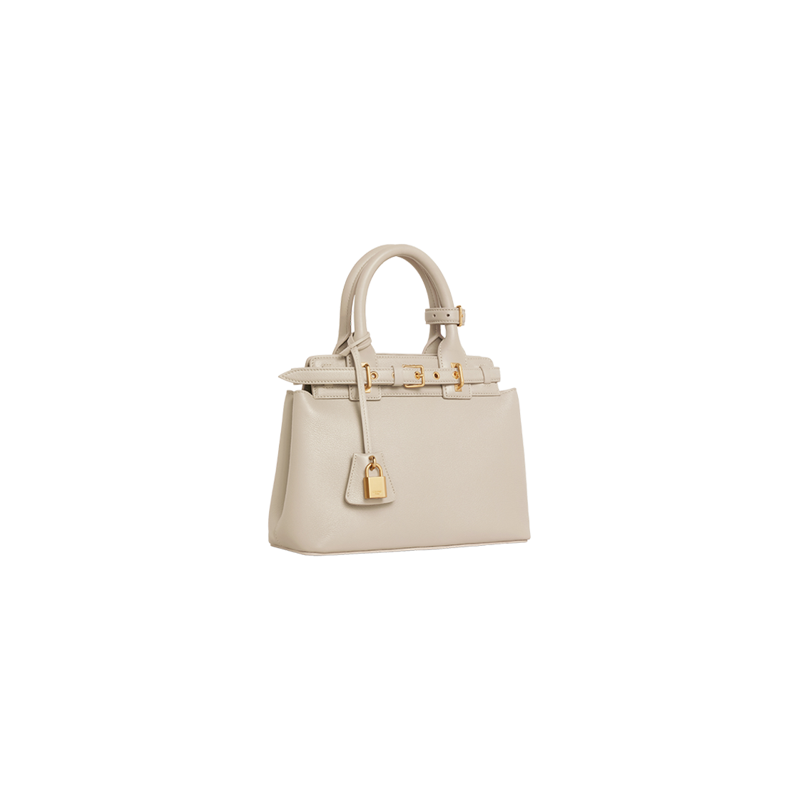 Celine Teen Celine Conti Bag in Supple Calfskin Light Stone 상세 이미지 2