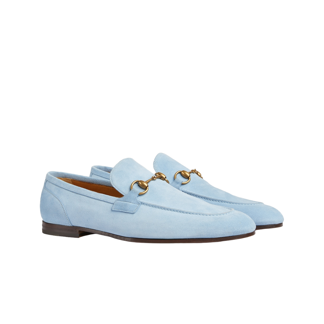 Gucci Jordaan Loafer Blake Construction Light Blue Suede 상세 이미지 2