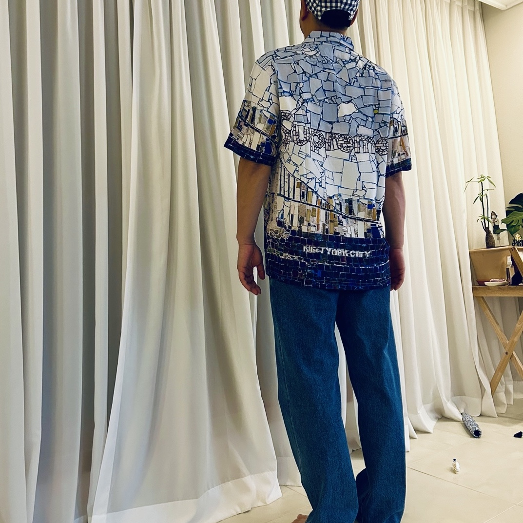 Supreme Mosaic S/S Shirt Multicolor - 24SS 착용 스타일