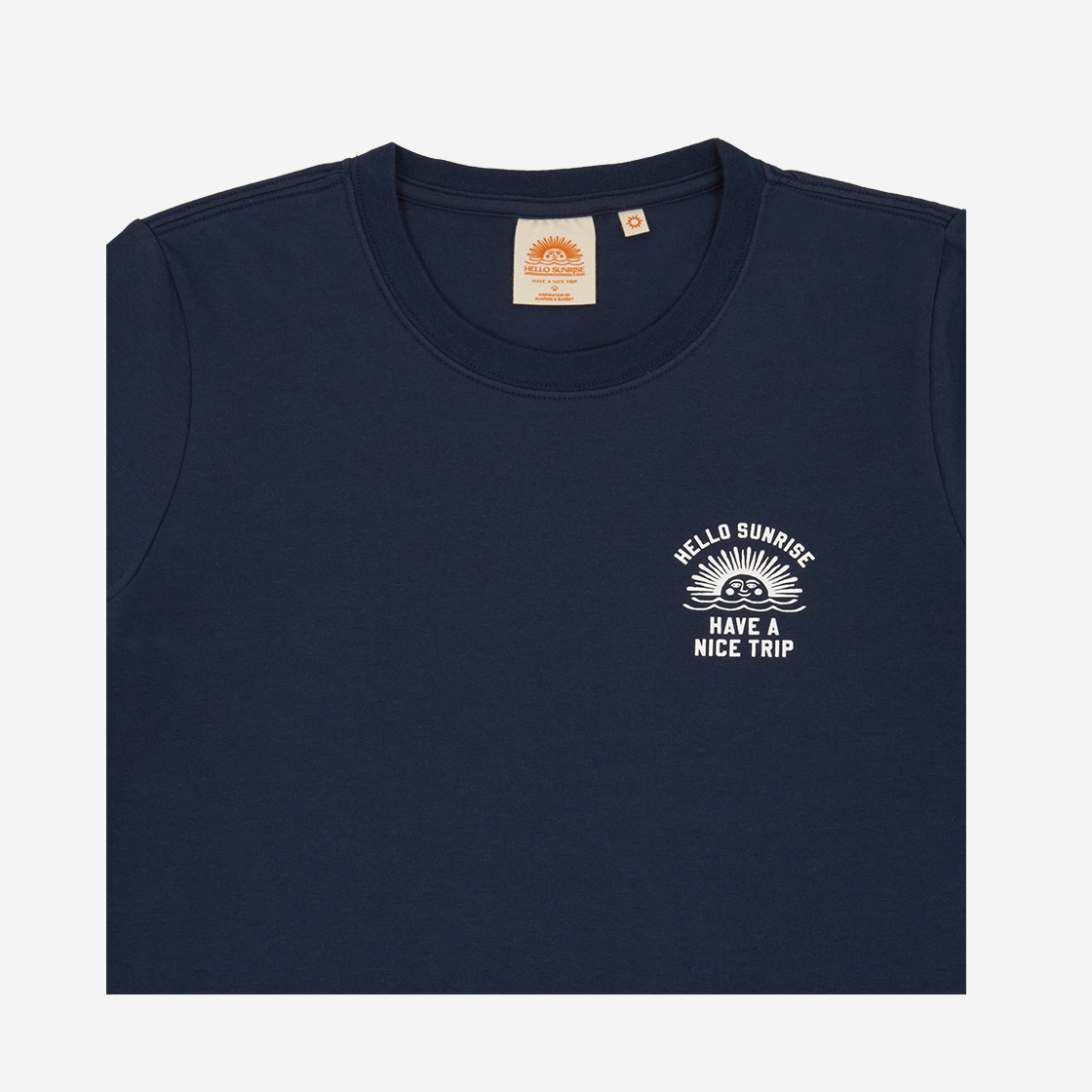 헬로선라이즈 우먼 숏 슬리브 티 네이비(Hello Sunrise Women Shorts Sleeve Tee Navy) - 3