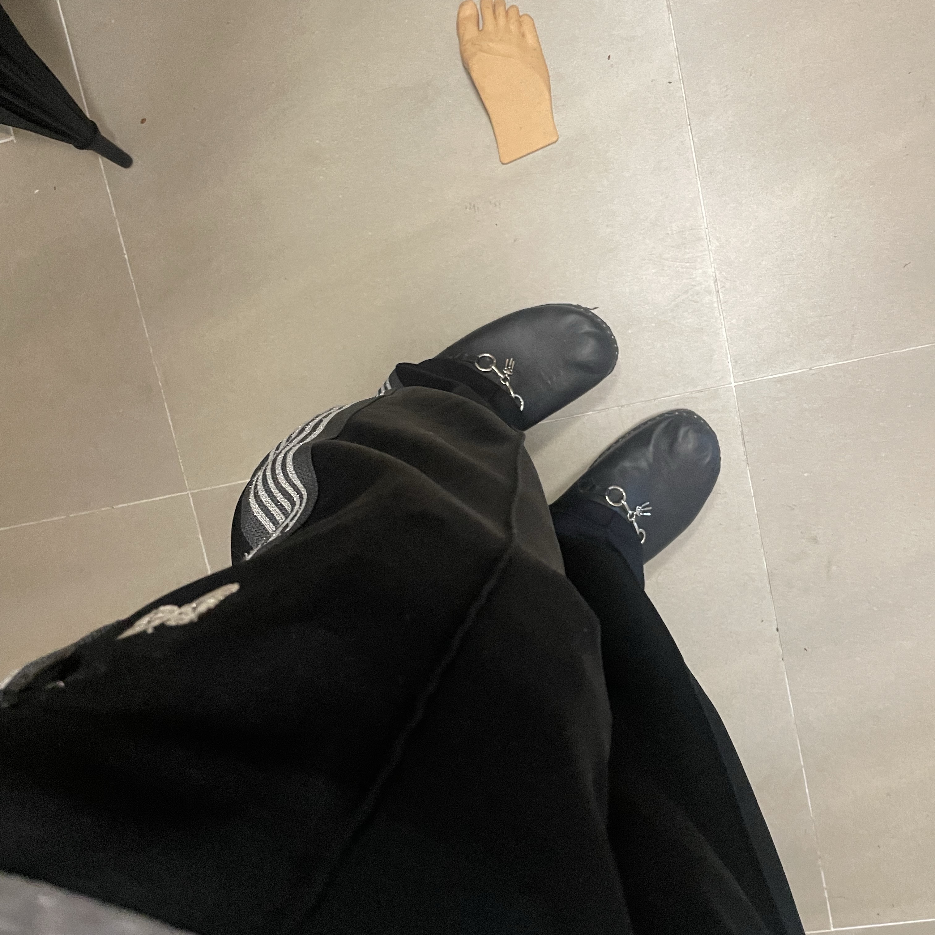 Needles Track Pants Poly Smooth Royal, Troentorp Da Vinci Original Black 착용 스타일 - 1