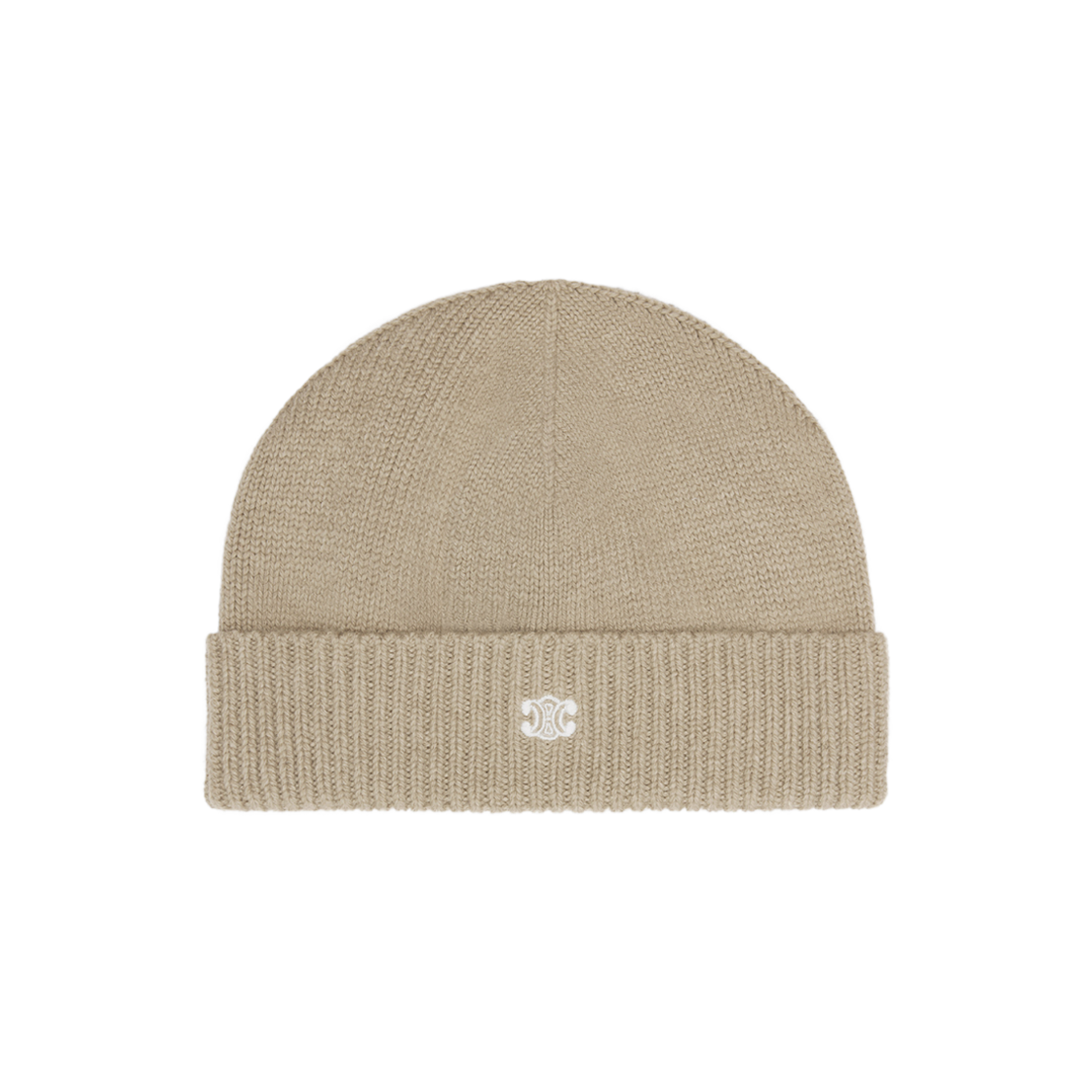 Celine Triomphe Cap in Wool Cashmere Sand 상세 이미지 1