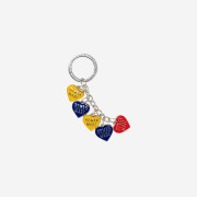 Human Made Heart Keycharm Navy Yellow Red