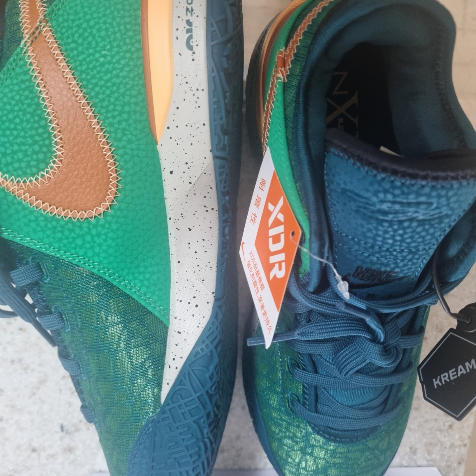 Nike LeBron NXXT Gen EP Geode Teal Campfire Orange 착용 스타일 - 2