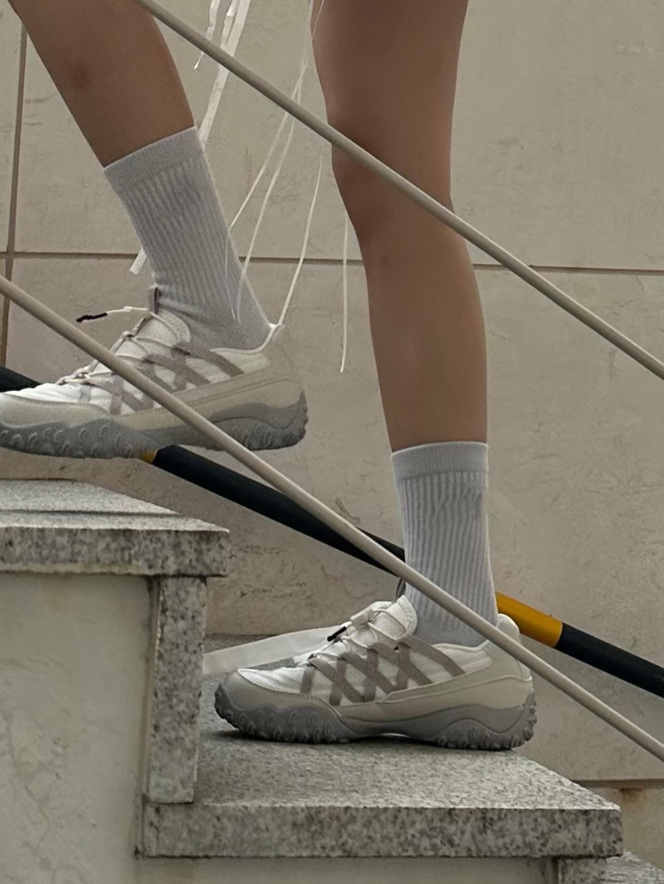 Fila Echappe Lace Grey Blue 착용 스타일 - 9