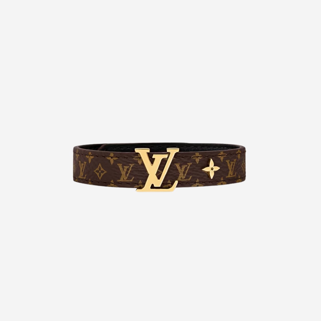 (W) Louis Vuitton LV Iconic Bracelet Other Leathers Gold 상세 이미지 1