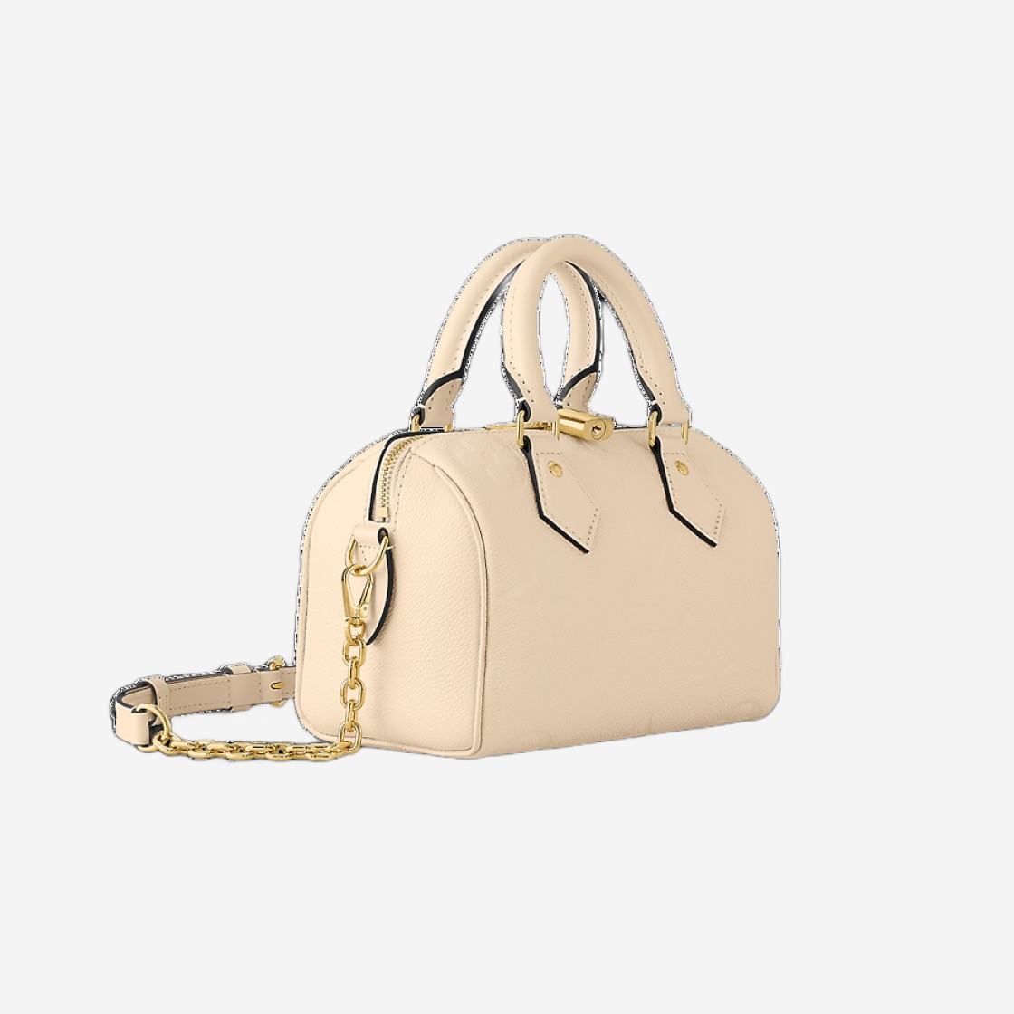 Louis Vuitton Speedy Bandouliere 20 Monogram Empreinte Creme Beige 상세 이미지 2