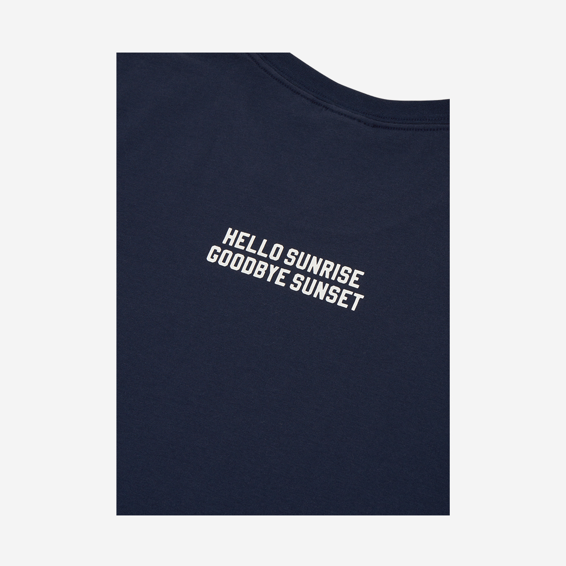 헬로선라이즈 우먼 숏 슬리브 티 네이비(Hello Sunrise Women Shorts Sleeve Tee Navy) - 4