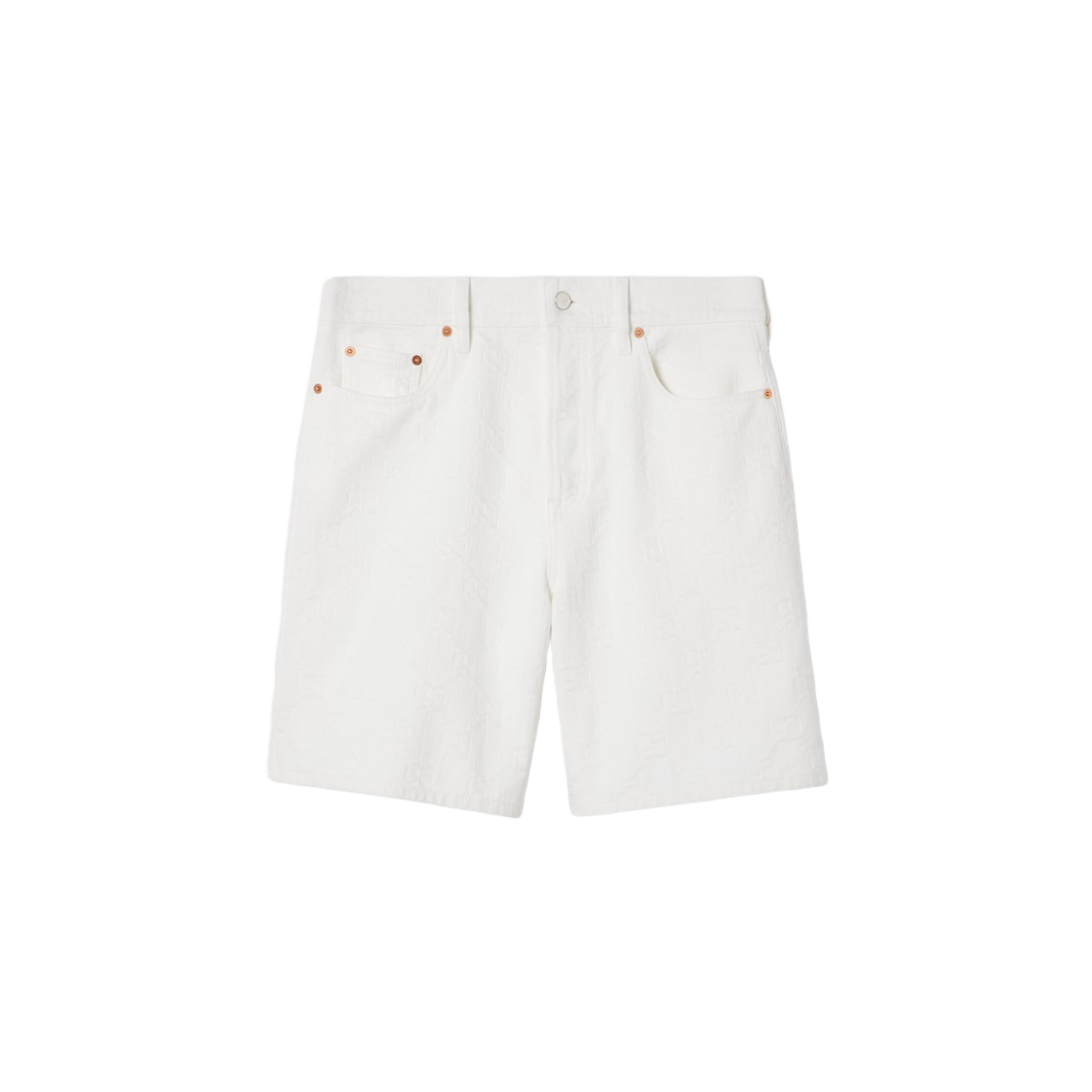 (W) Gucci GG Jacquard Denim shorts White GG Jacquard Denim 상세 이미지 1