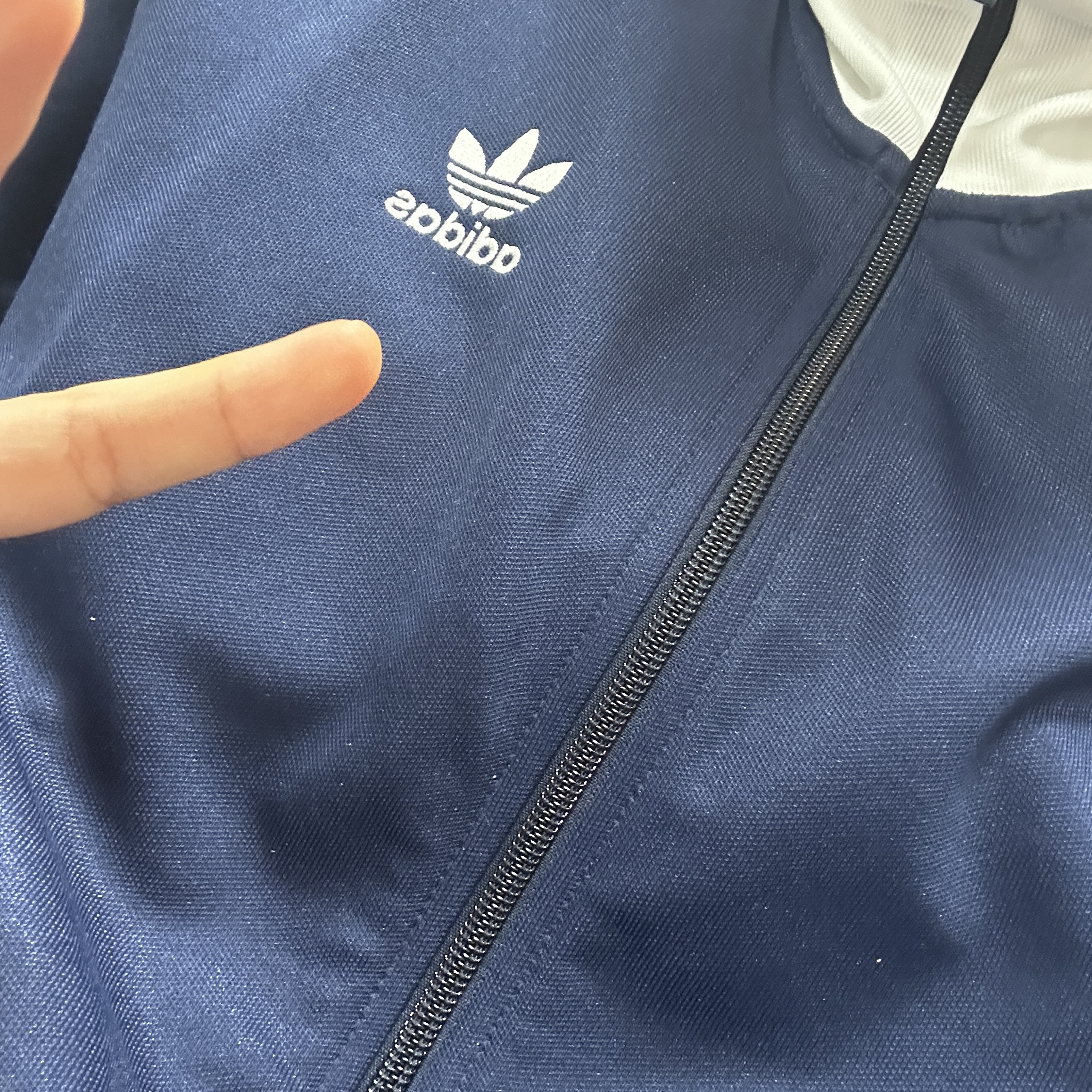 Adidas Adicolor Classic Beckenbauer Track Top Night Indigo - KR Sizing 착용 스타일