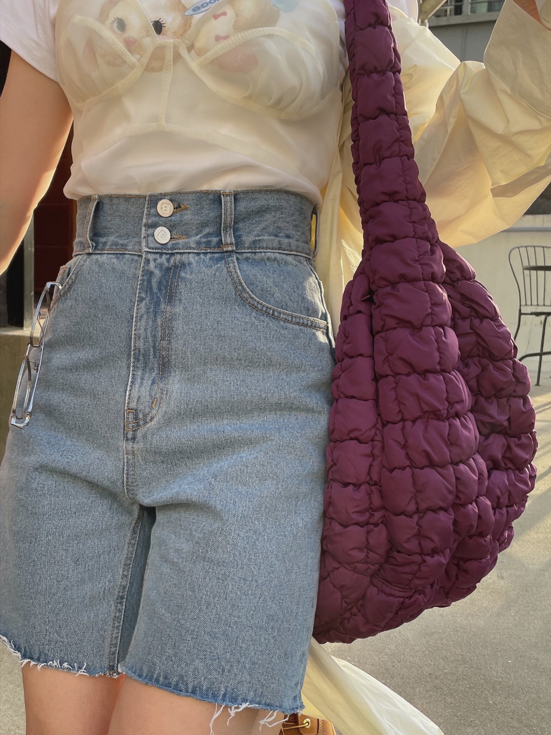 COS Quilted Oversized Shoulder Bag Burgundy, (W) Timberland 6 Inch Premium Waterproof Boot Wheat Nubuck - Wide 착용 스타일 - 3
