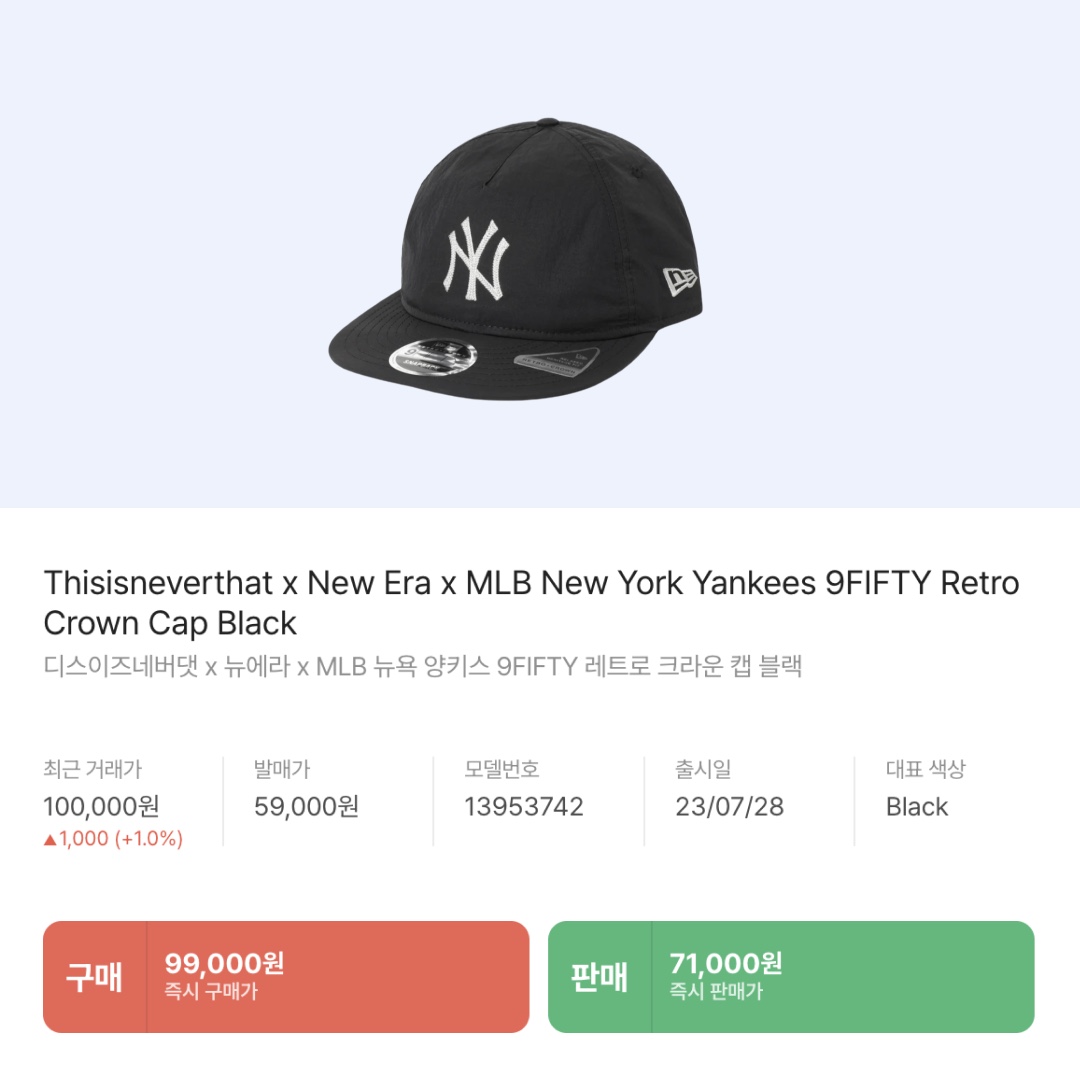 Thisisneverthat x New Era x MLB New York Yankees 9FIFTY Retro Crown Cap Black 착용 스타일 - 2
