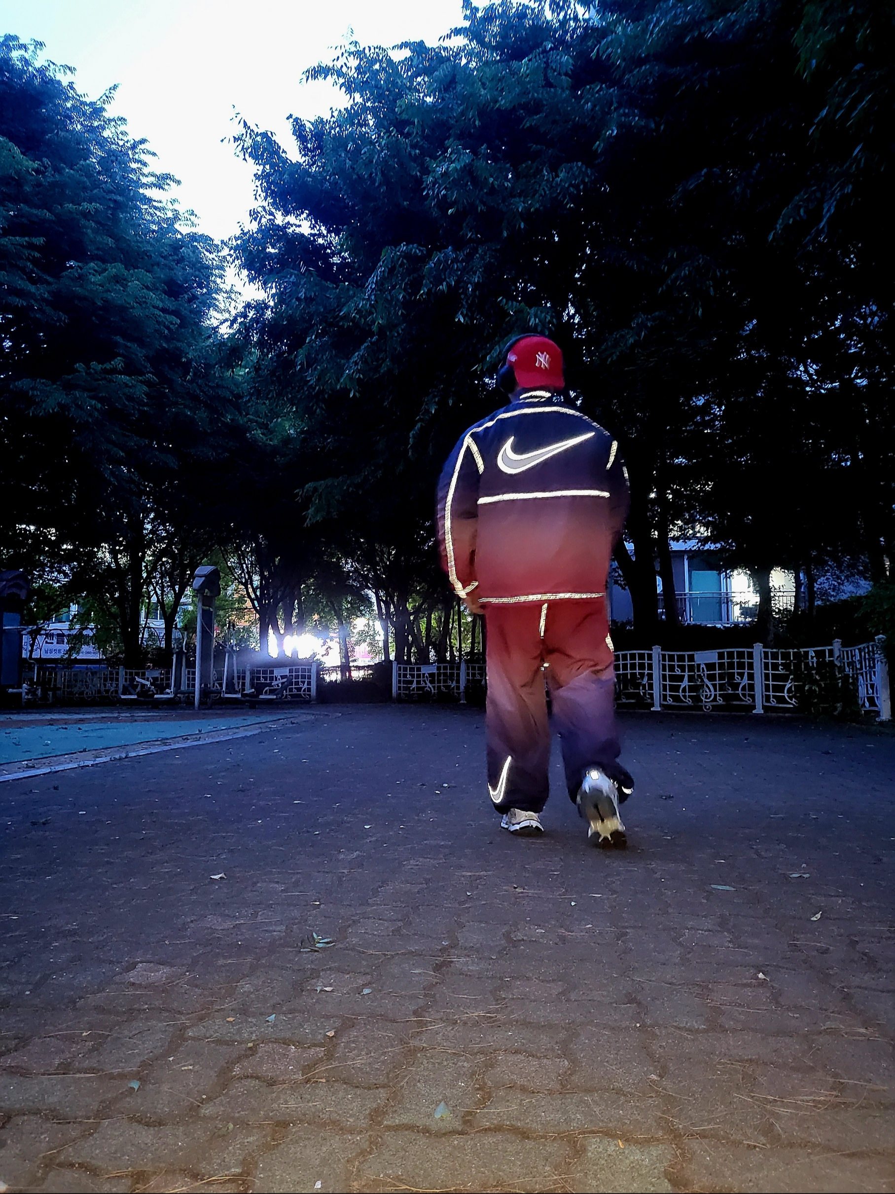 Supreme x Nike Ripstop Pullover Multicolor - 24SS, Supreme x Nike Ripstop Track Pants Multicolor - 24SS 착용 스타일 - 7