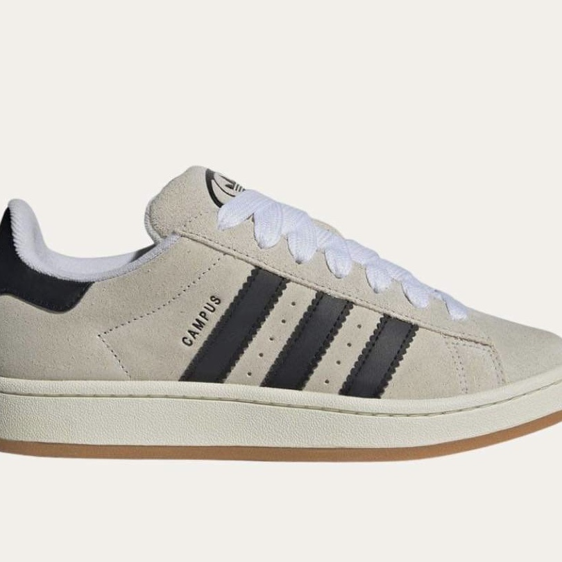 (W) Adidas Campus 00s Crystal White Core Black 착용 스타일