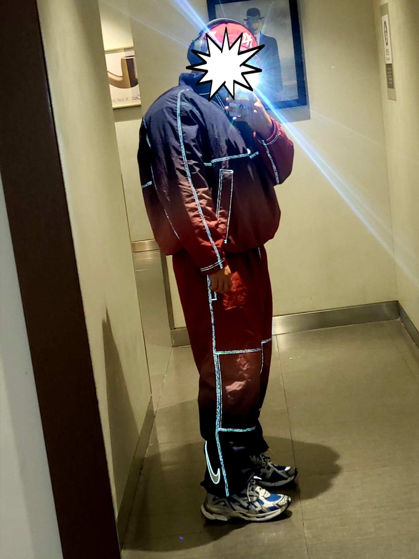 Supreme x Nike Ripstop Pullover Multicolor - 24SS, Supreme x Nike Ripstop Track Pants Multicolor - 24SS 착용 스타일 - 1