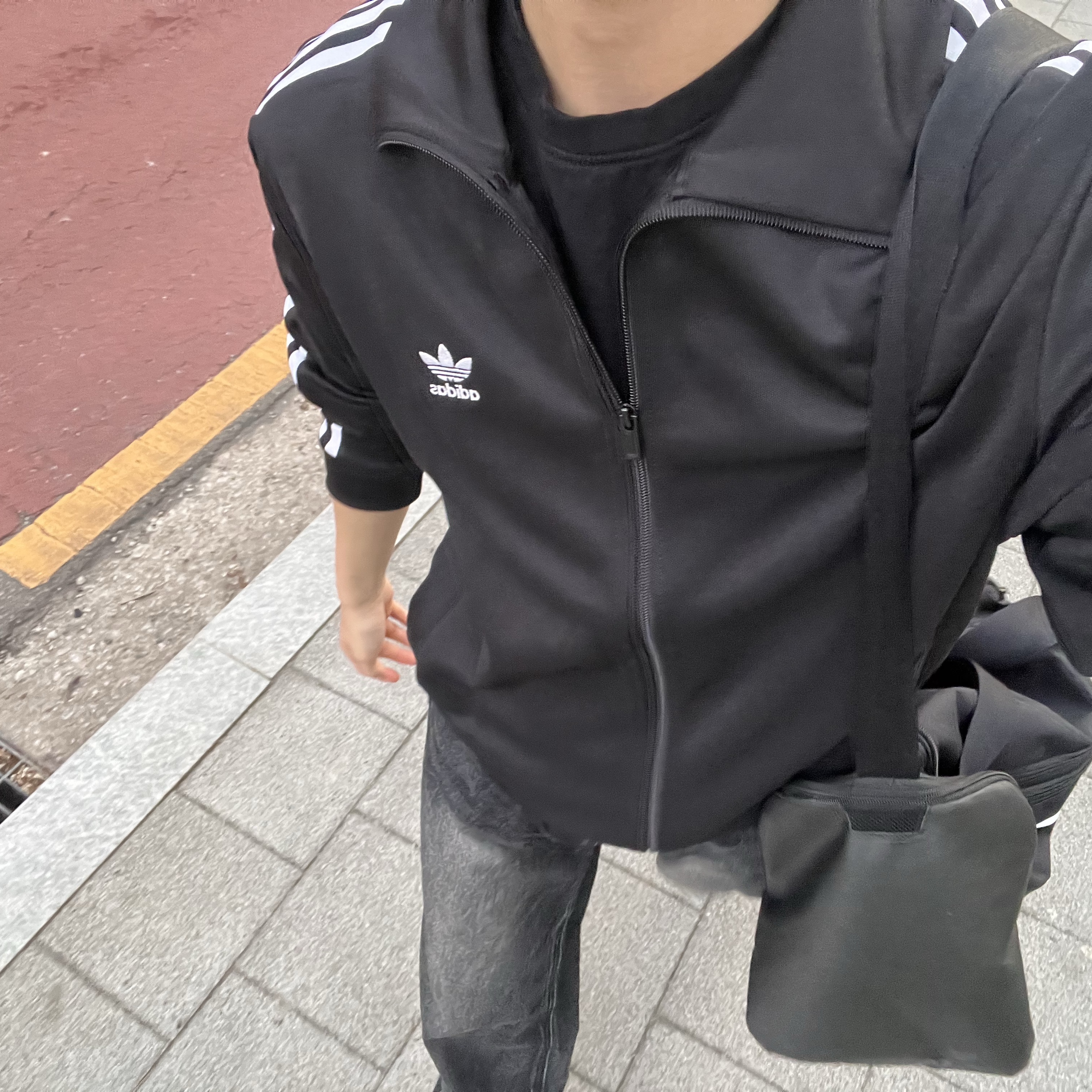 Adidas Adicolor Classic Beckenbauer Track Top Black - KR Sizing 착용 스타일 - 2