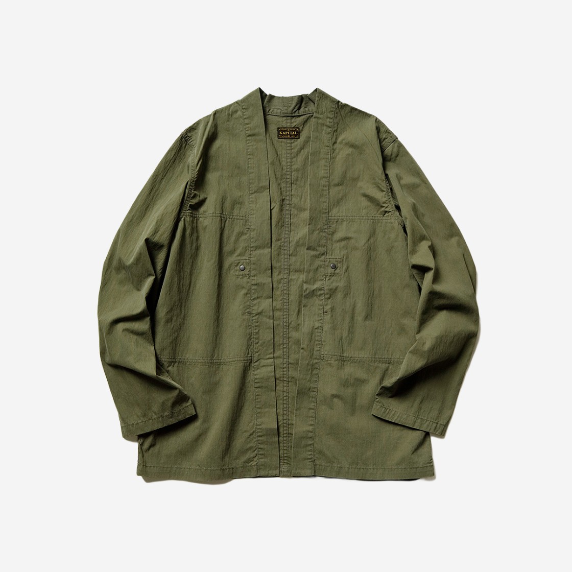 Kapital Ripstop Aviator Kakashi Shirt Khaki 상세 이미지 1