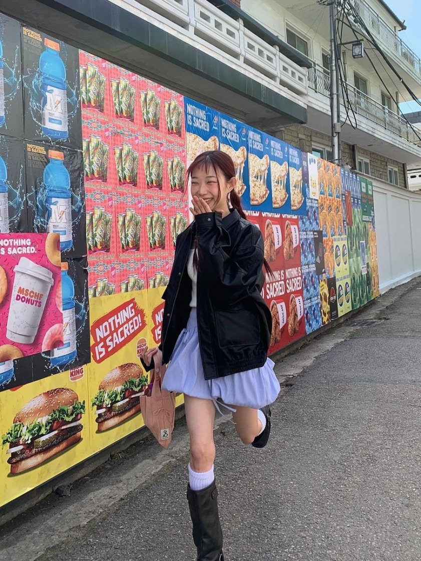 ★ Margarin Fingers★ SHIRRING POCKET BALLOON SKIRT (LIGHT Margarin Fingers Shir STYLE | KREAM