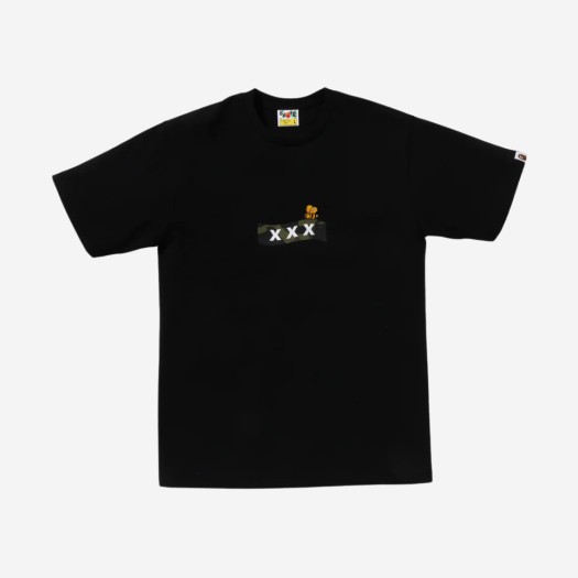 베이프 x 갓 셀렉션 XXX 티셔츠 블랙