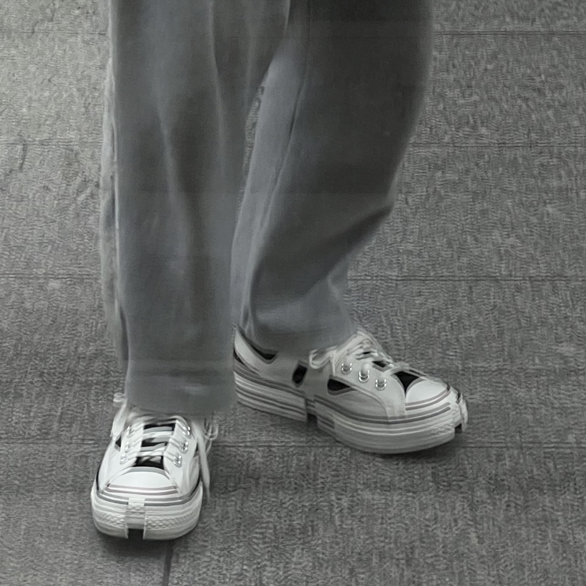 Converse x Feng Chen Wang Chuck 70 Ox 2-in-1 Egret 착용 스타일 - 2