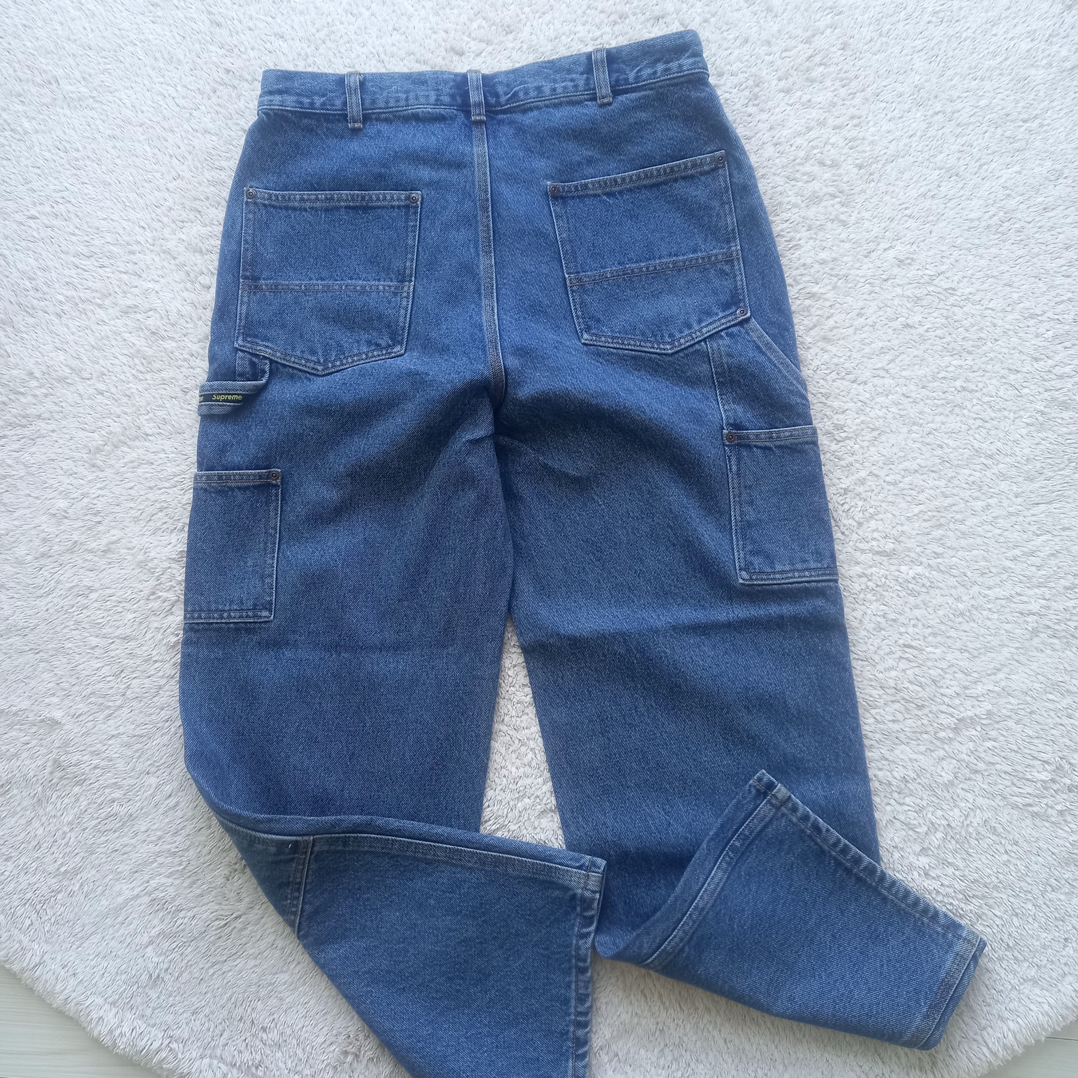 Supreme Double Knee Painter Pant Washed Indigo - 24SS 착용 스타일 - 3