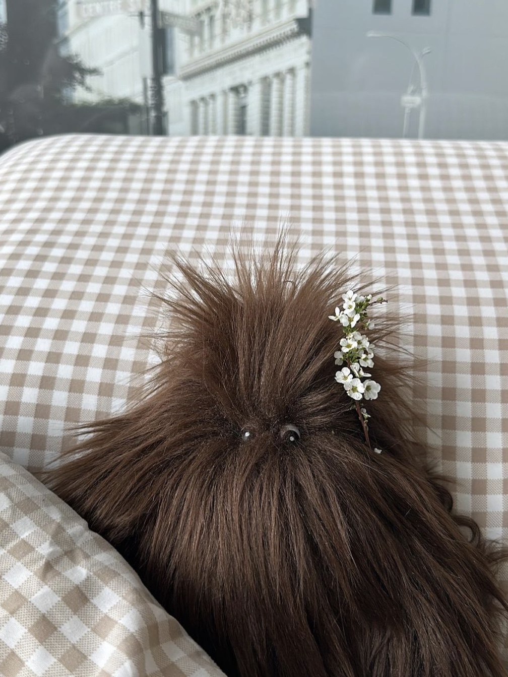 Lelbobrown Oversize Keyring Brown Baraba, Lelbobrown Oversize Keyring Green Baraba 착용 스타일
