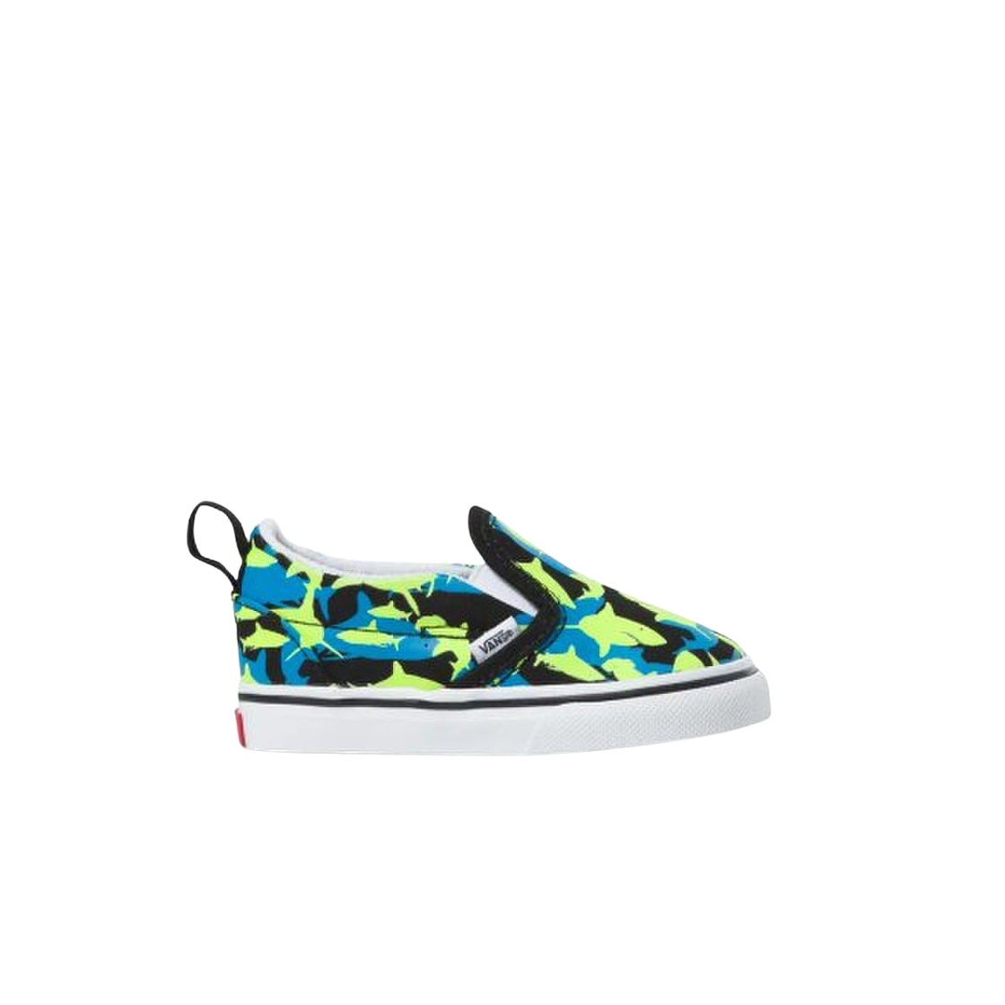 VN000UBS7T7 (TD) Vans Slip-On V Glow Sharks