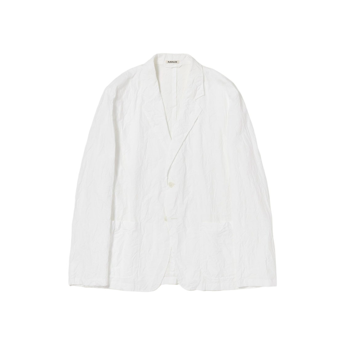 Auralee Wrinkled Washed Finx Twill Jacket White 상세 이미지 1