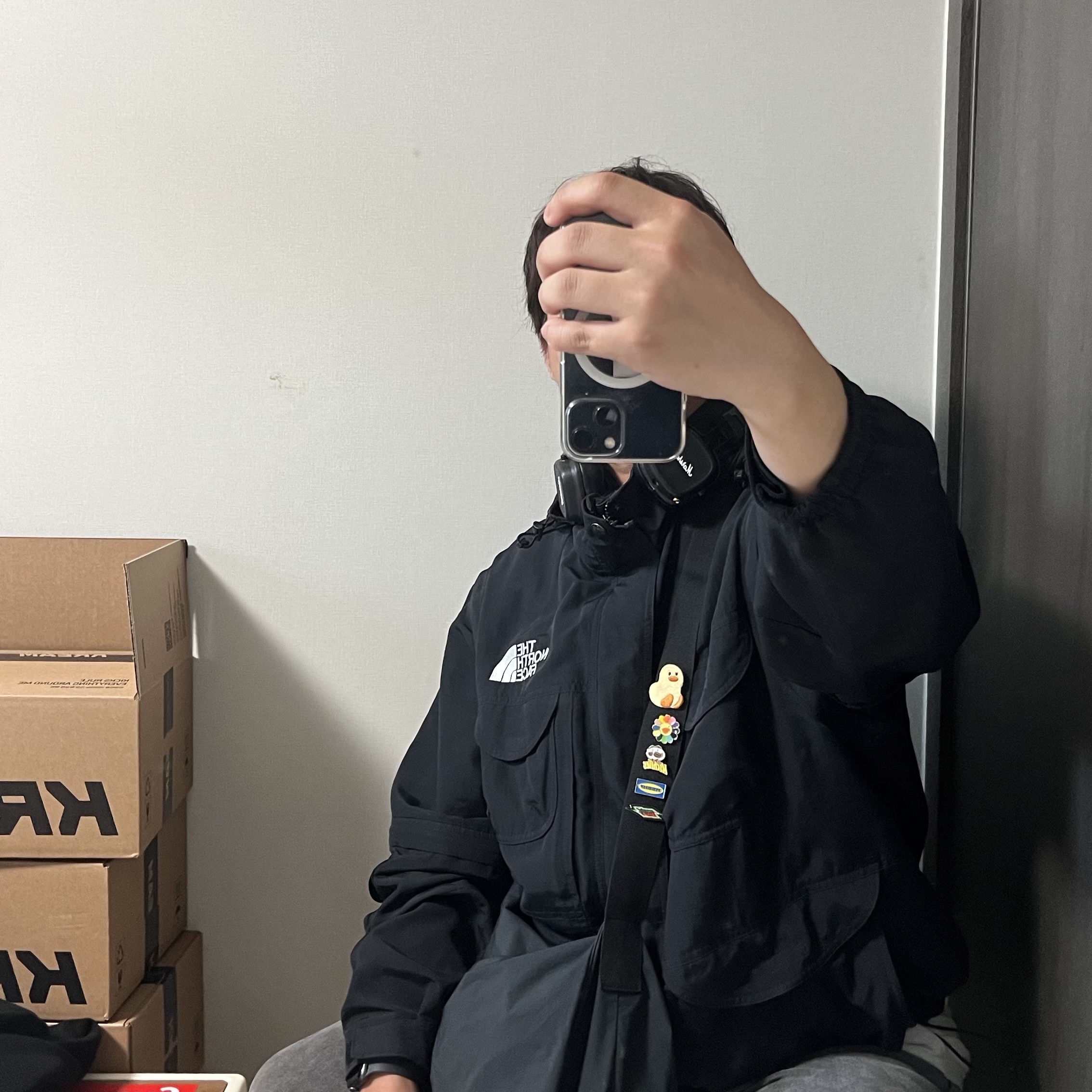 Supreme x The North Face Trekking Convertible Jacket Black - 22SS 착용 스타일