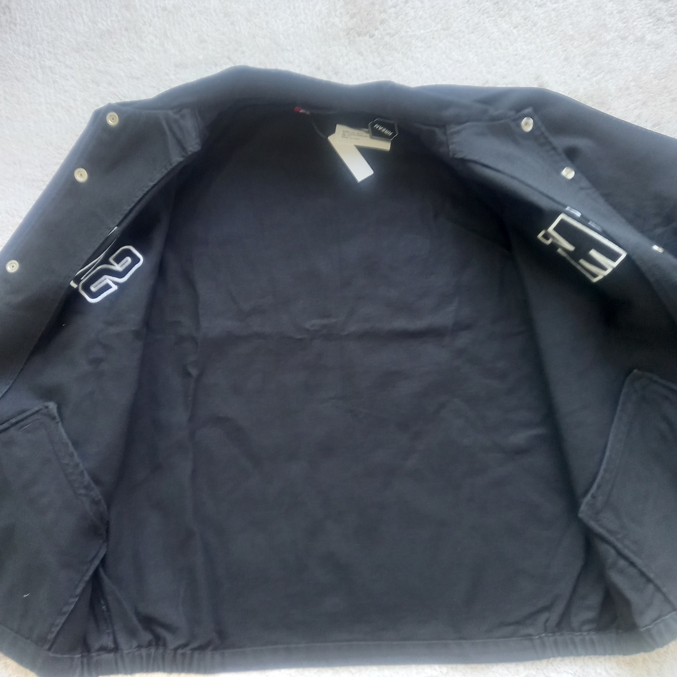 Supreme Arc Denim Coaches Jacket Black - 24SS 착용 스타일 - 3