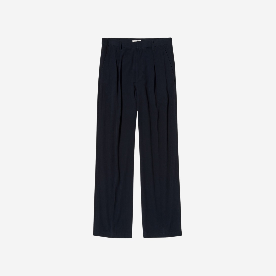 Auralee Hard Twist Cotton Silk Viyella Slacks Dark Navy 상세 이미지 1