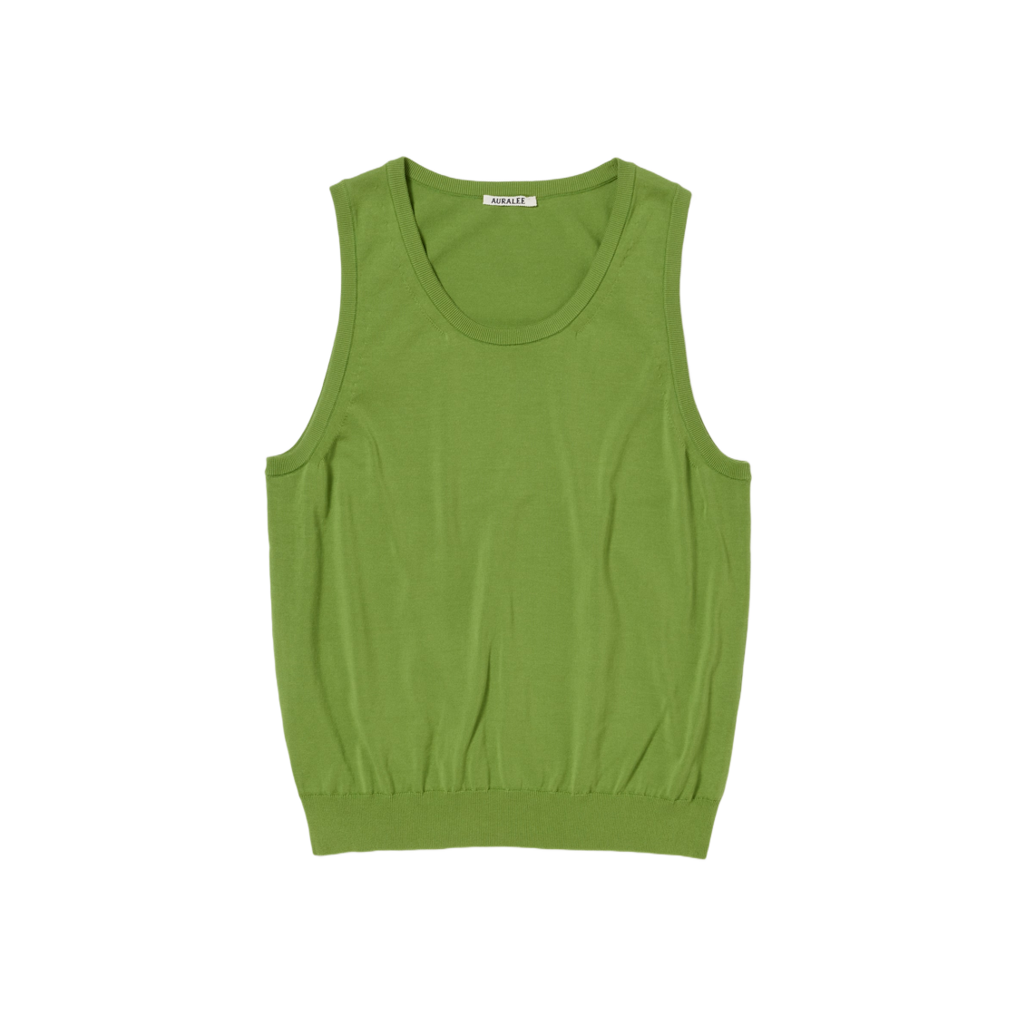 Auralee Super High Gauge Cotton Knit Tank Sage Green 상세 이미지 1